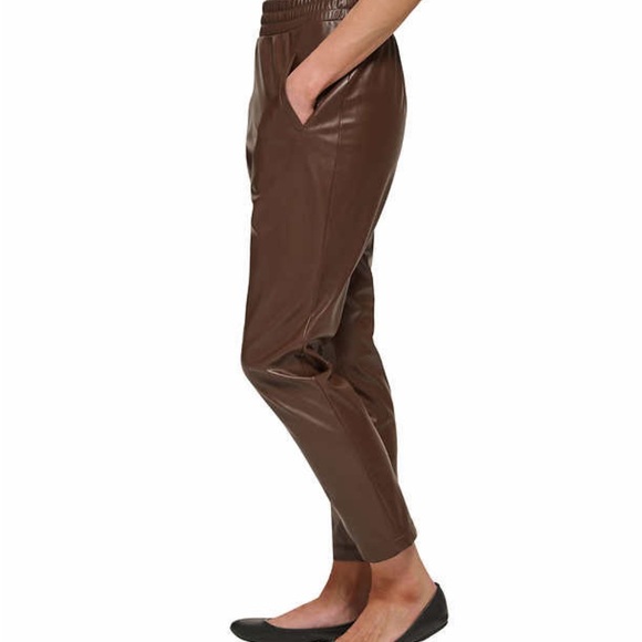 DKNY Jeans Ladies' Faux Leather Pull-On Pant - Picture 2 of 4